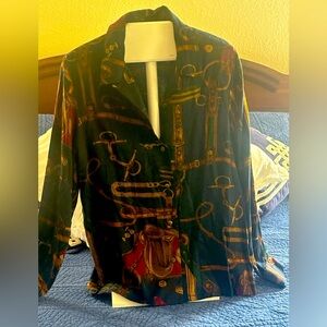 Pendleton Women's classic Equestrian blouse. A classy western style.